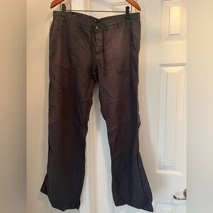 Gap Dark Gray Linen Pants Size 12